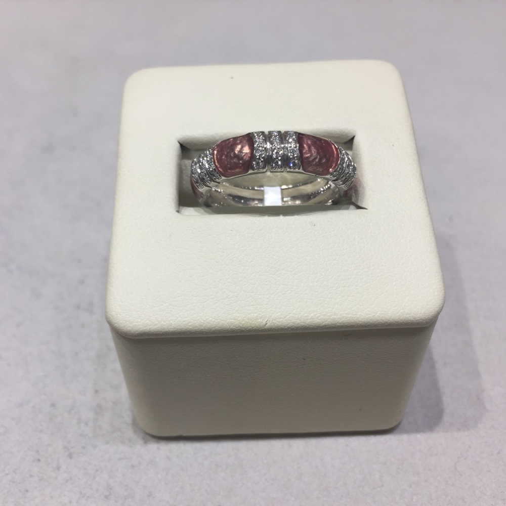 Authentic 18Kt White Gold & Diamond Hidalgo Ring